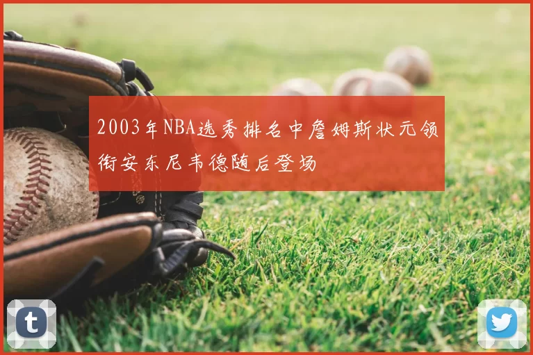 2003年NBA选秀排名中詹姆斯状元领衔安东尼韦德随后登场